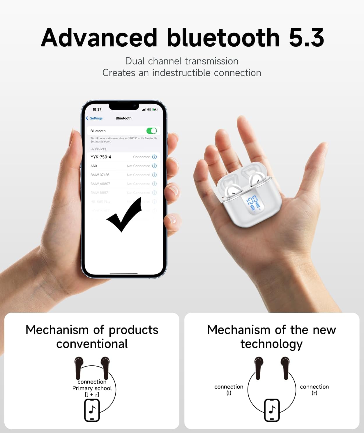 Mosyxe AI Translation Earbuds Real Time 144 Languages 42H Playtime Translator Ear Buds Audifonos Traductores Inglés Español Translating Earbuds Bluetooth Headphones for Travel Meeting Learning - Image 6