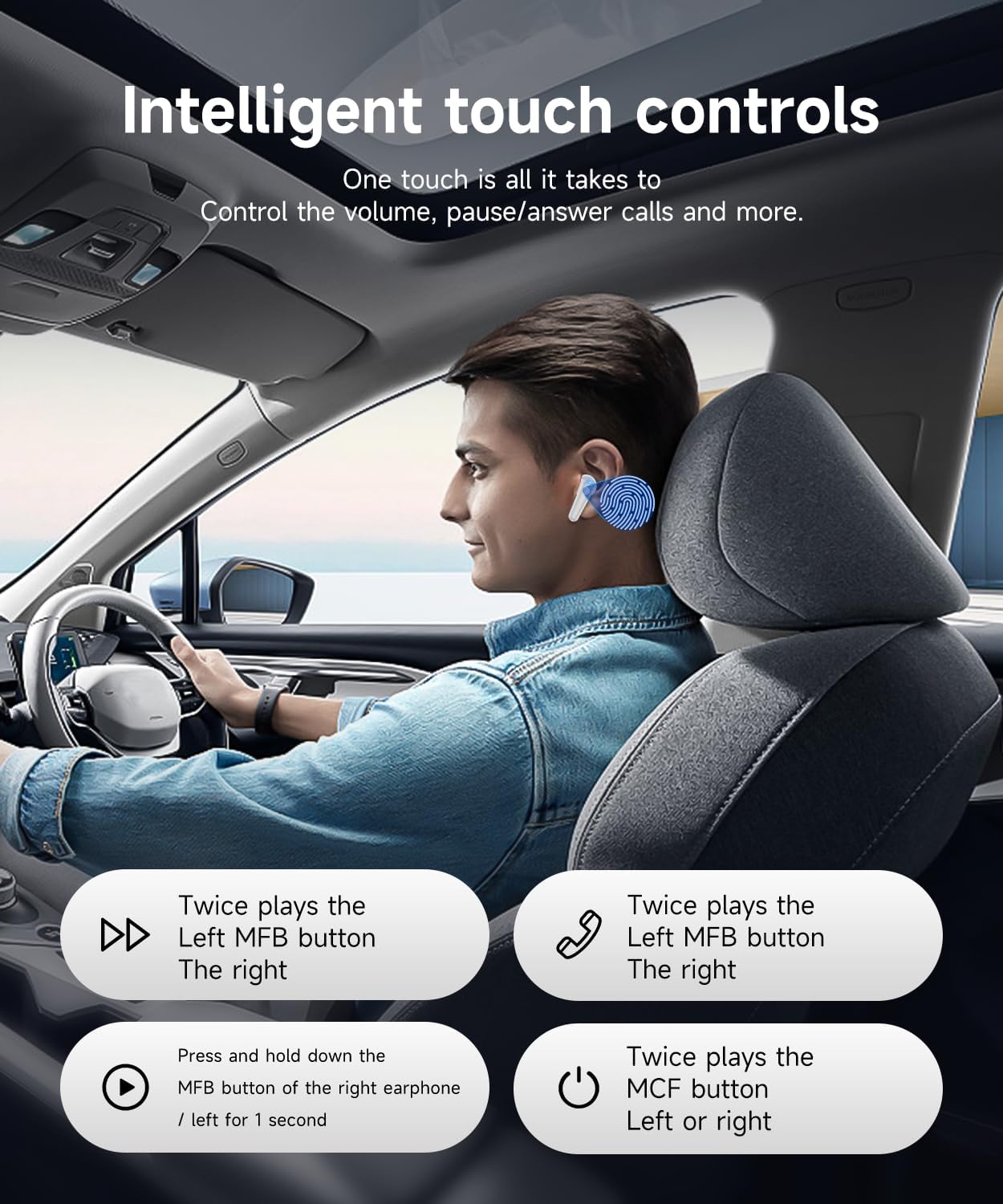 Mosyxe AI Translation Earbuds Real Time 144 Languages 42H Playtime Translator Ear Buds Audifonos Traductores Inglés Español Translating Earbuds Bluetooth Headphones for Travel Meeting Learning - Image 3